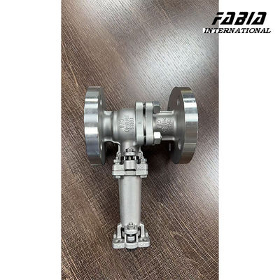 DN25 316L Conexão de duas peças de válvula de esferas de flange de alta temperatura ISO plataforma alta