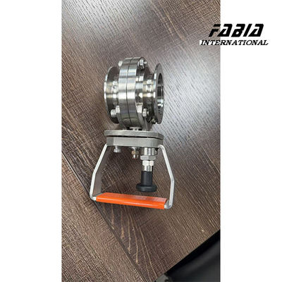 Válvula Borboleta de Alto Vácuo PTFE / EPDM para Vedação de Alta Pressão KF100 para Operação Manual em Instrumentos de Pesquisa Científica