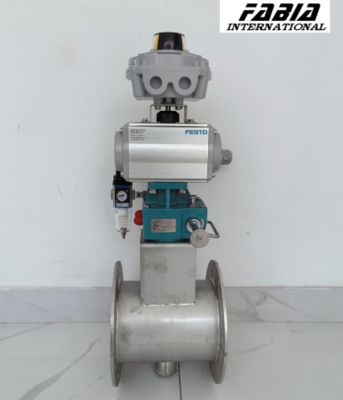 Válvula Borboleta Pneumática Para Ar Água Óleo Gás