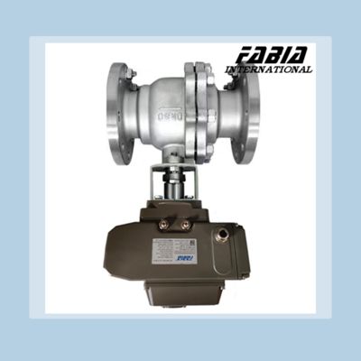 Metal High Pressure Electric Ball Valve Stainless Steel Two Way Flange Ball Valve