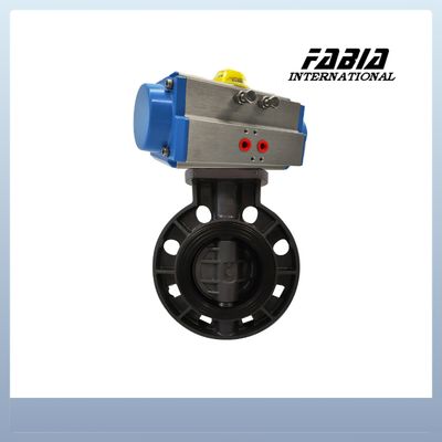 Válvula Borboleta Pneumática com Vedação Macia, Abraçadeira PVC, Válvula Leve e Econômica