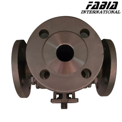  Pneumatic three-way flange  Ball Valve For Chemical, Petroleum, Electric Power